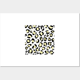 Yellow Leopard Print Posters and Art